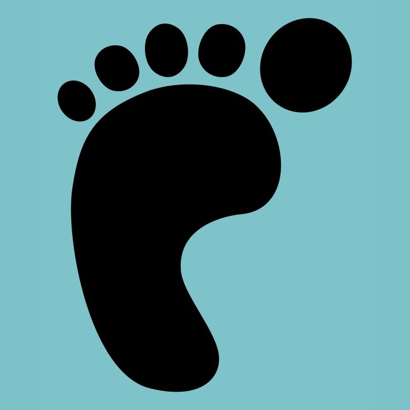Impression de pied gauche