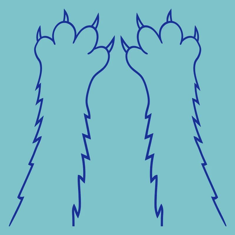 Chats, griffes, pattes, pattes, griffes acérées, grattage