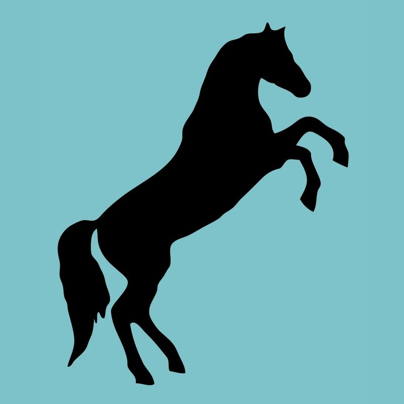 Steigendes Pferd / wildes Pferd