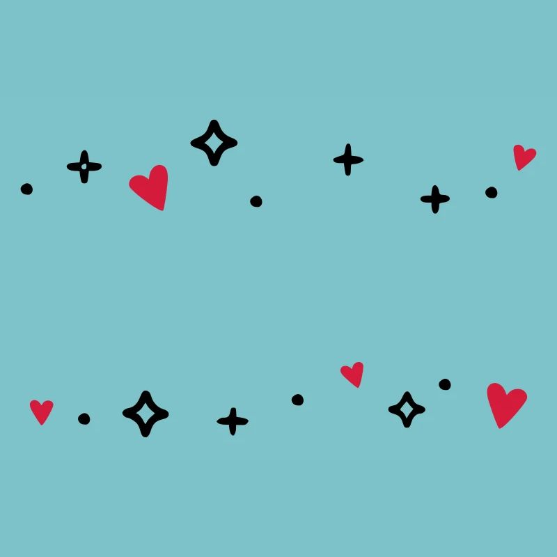 Herzen Sternchen Glitzer