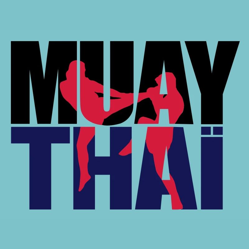 Muay thai logo full Boxe thailandaise