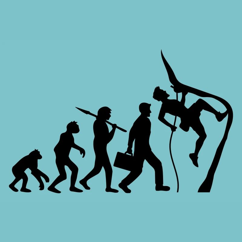 Klettern seil bergsteiger evolution