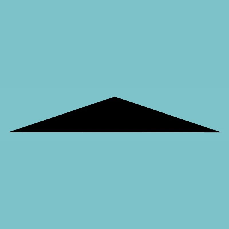 Triangle isocèle / / plat