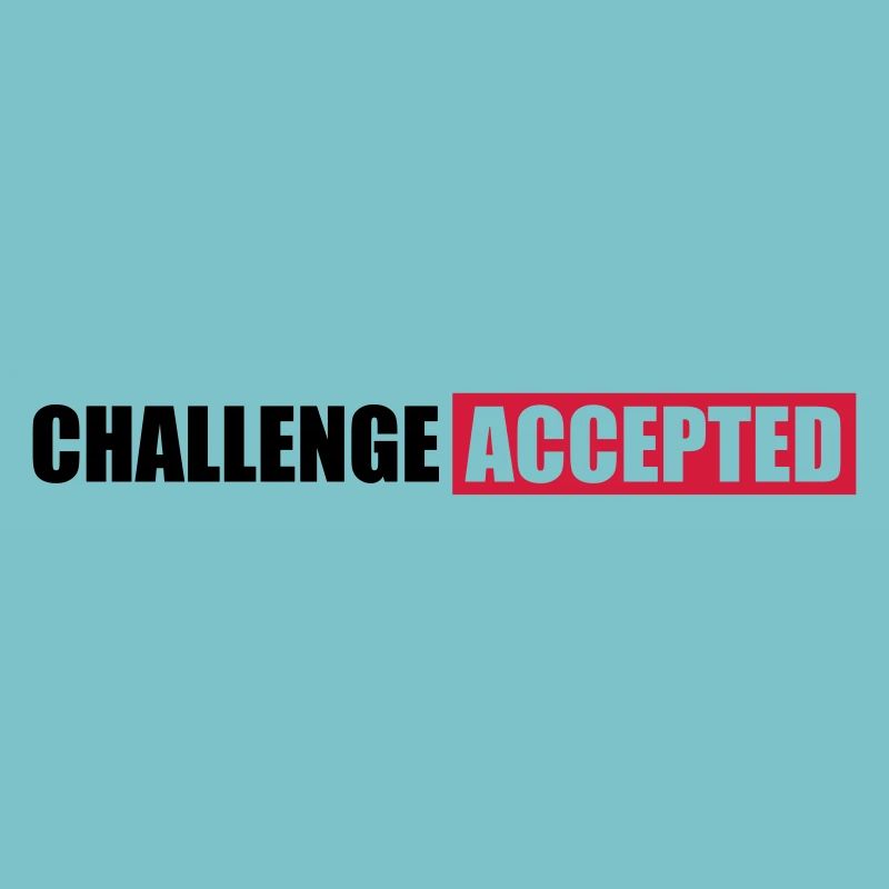 Challenge Accepted Text Design