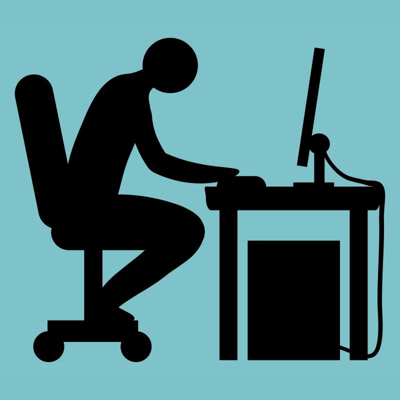 Computer Schreibtisch Nerd