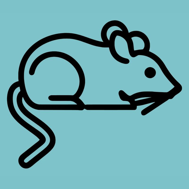 Icône de souris - Conception simple de contour noir