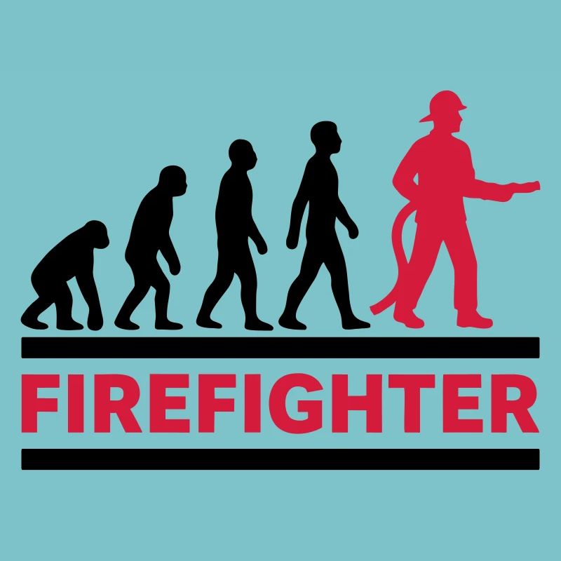 Evolution Feuerwehrmann Held Cooles Geschenk