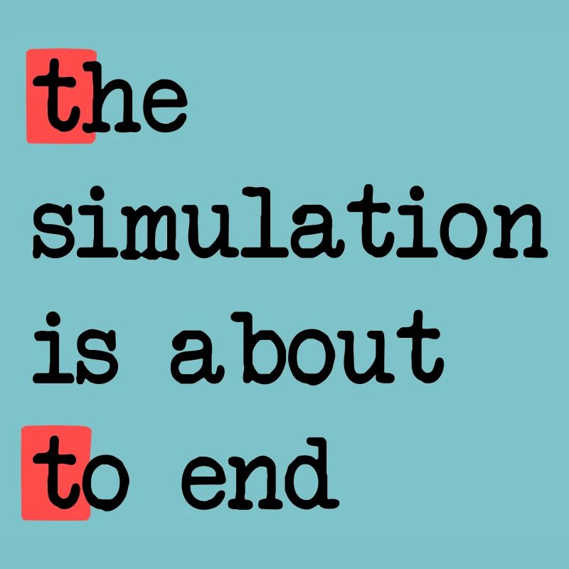 Das Ende der Simulation, Sci-Fi Matrix Humor Shirt