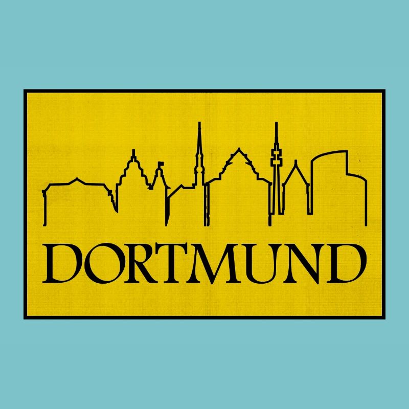 Dortmund Skyline Gelb Design