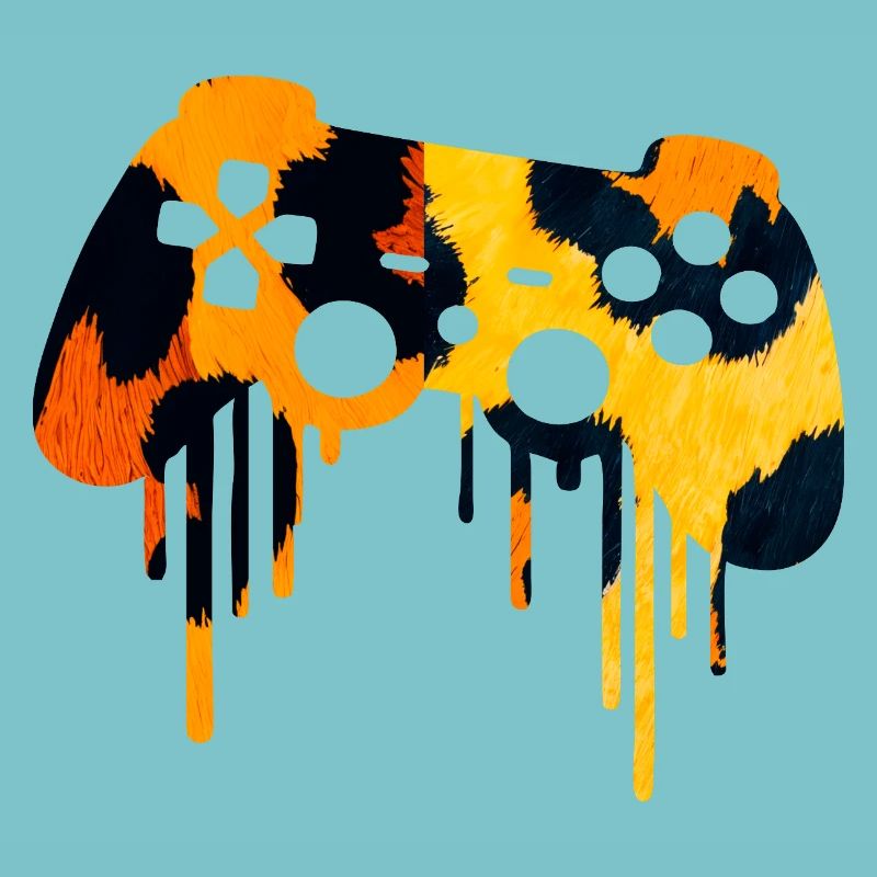 Leopard Print Gaming player