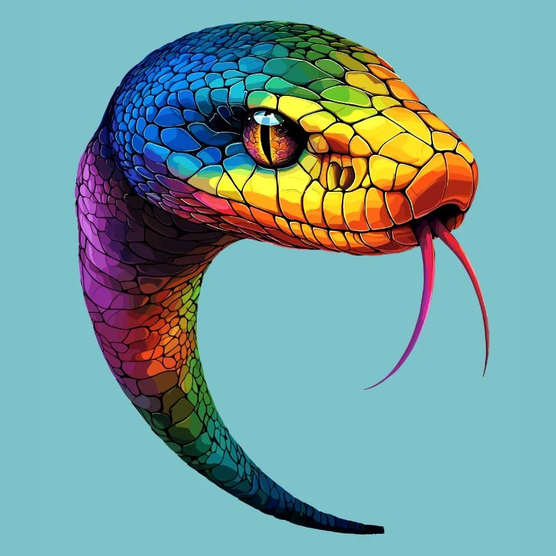 Serpent Python Cobra Mamba Serpent à sonnettes Serpent