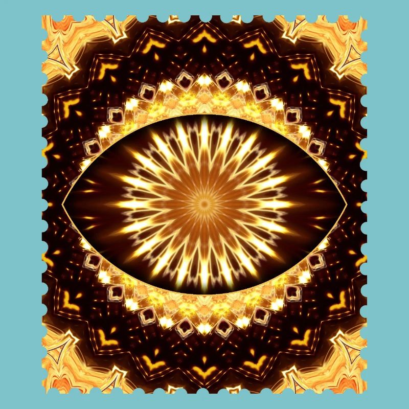 Kaleidoscope Fire Eye Pattern