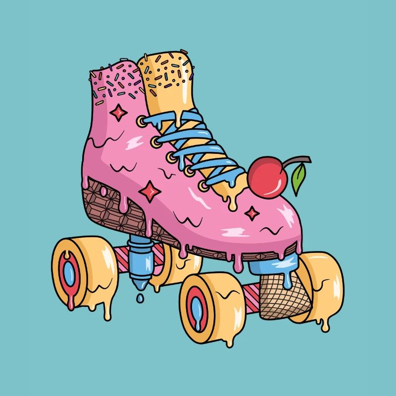 Rollschuhe Eiscreme Roller Skates Rollschuh