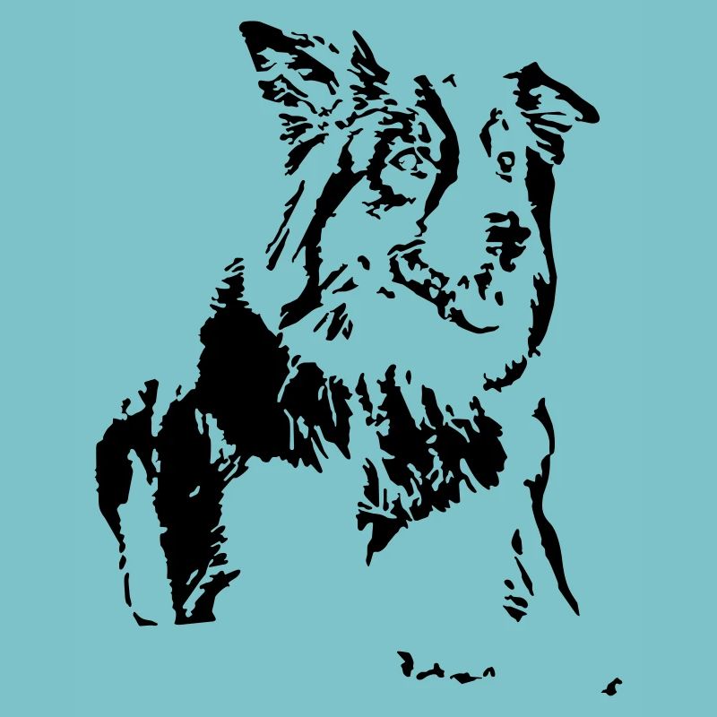 Conception de border collie de chien