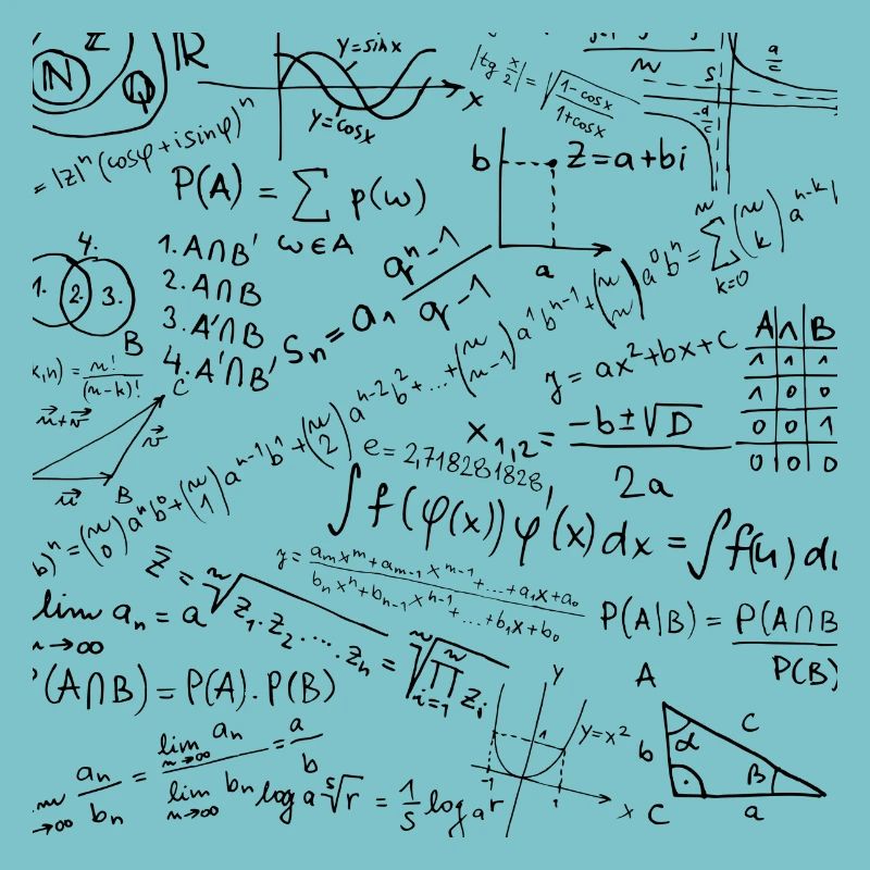 Math Equation Pattern, Cool Quadratic Formula Geek