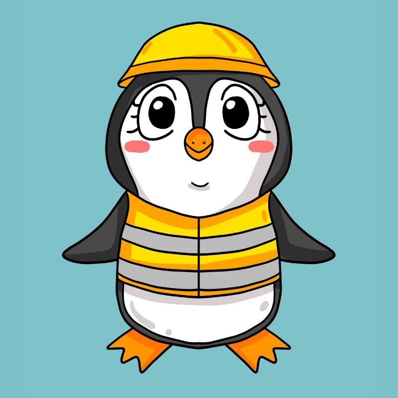 Cadeau de construction de maison de construction de maison de pingouin