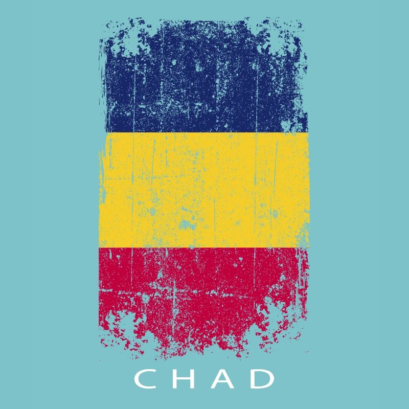 Souvenir avec le drapeau du Tchad