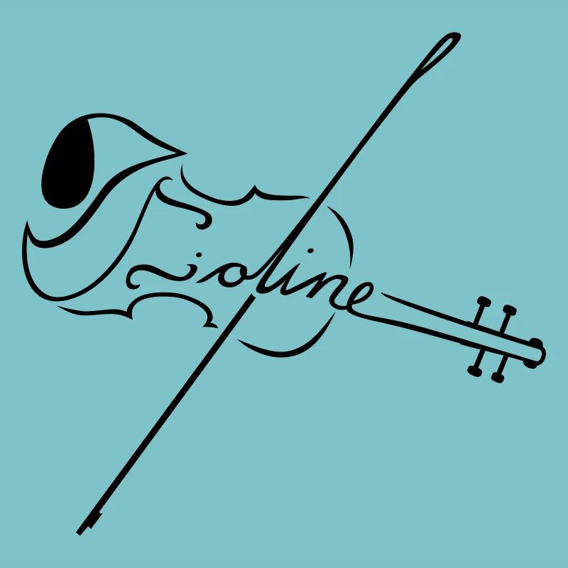 Violine mit Bogen