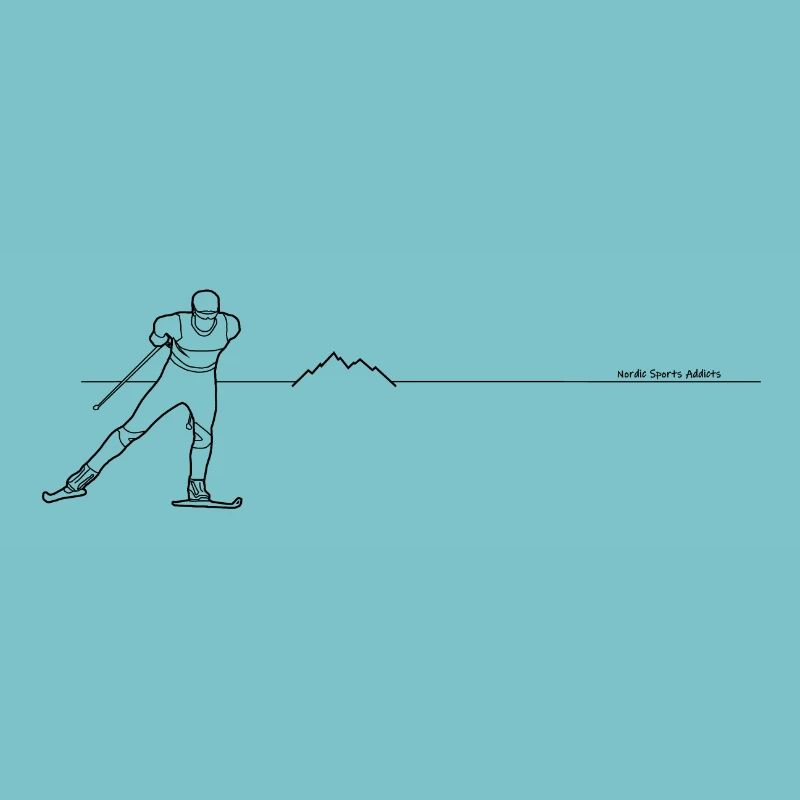 XC Skiing 01 - Line - black