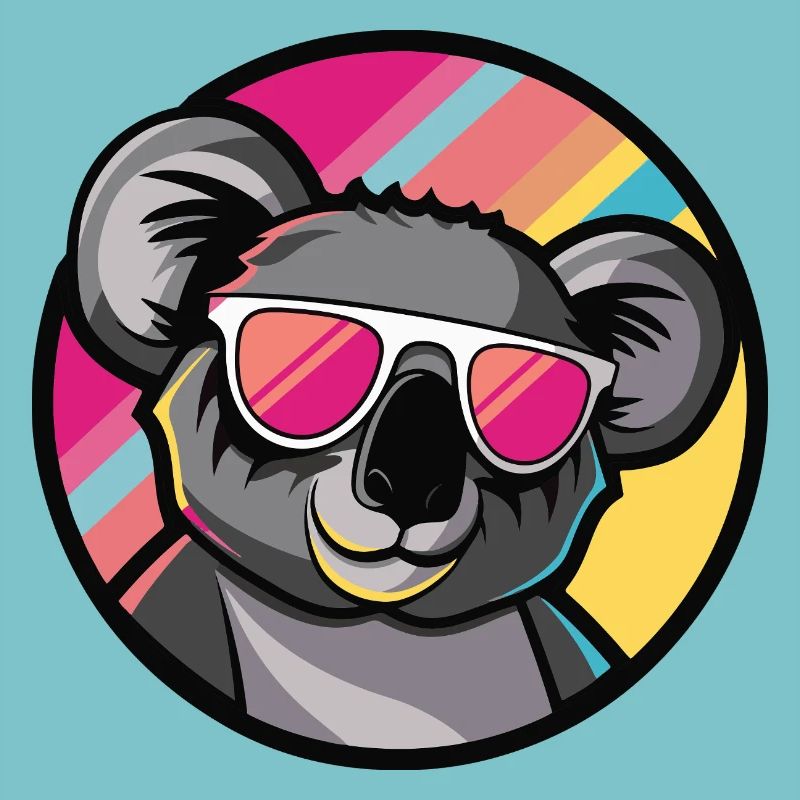 Koala Comic Cool Sommer