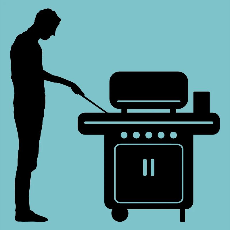 Freizeit - Mann Grill