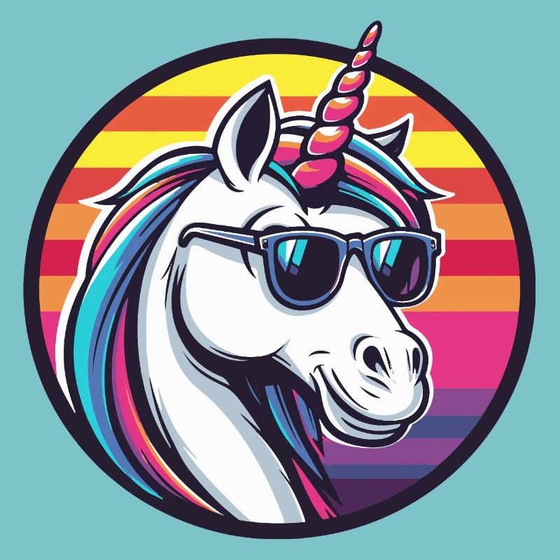 Einhorn Cool Comic