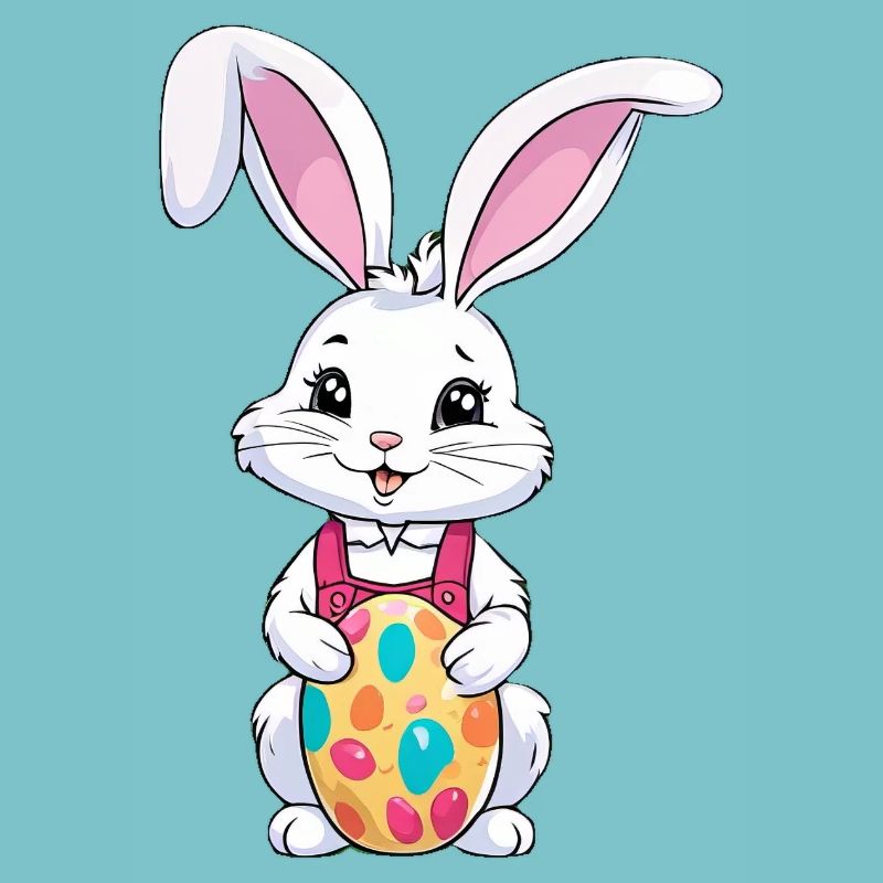 Easter bunny with Easter eggs