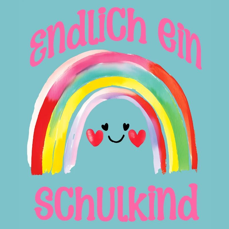 Einschulung Schulkind Regenbogen Mädchen Spaß