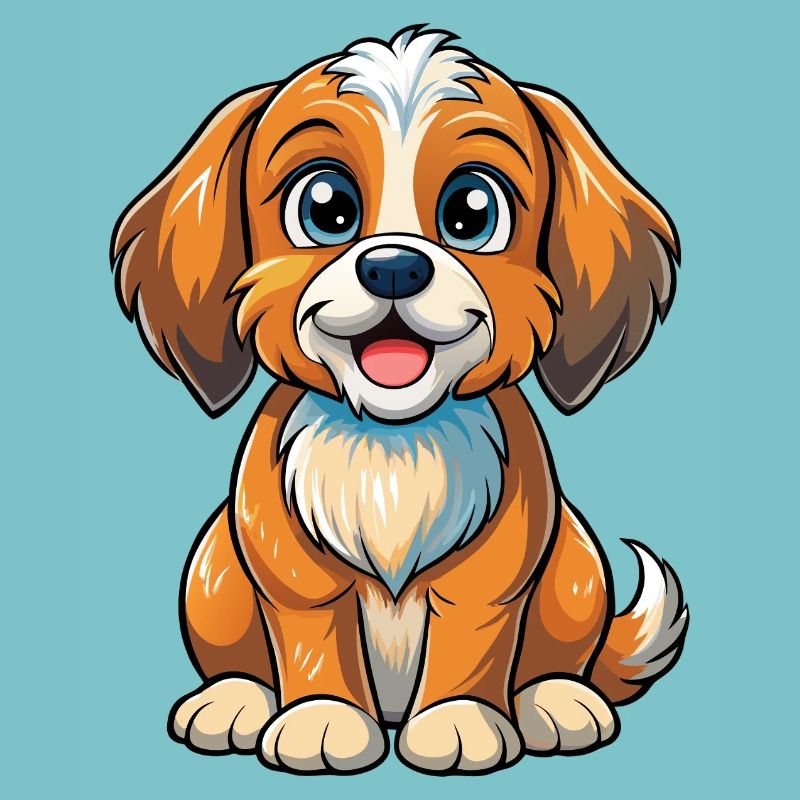 Chiot assis