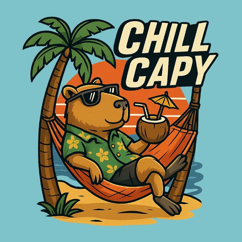 Chill Capy – Beach Capybara