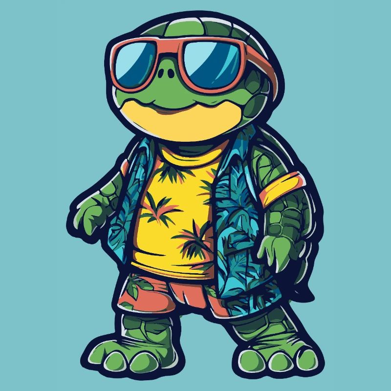 Turtle Comic Holiday