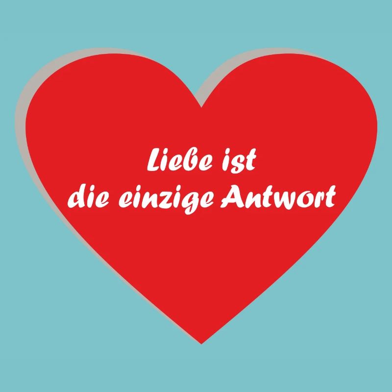 Herz, rot, Spruch