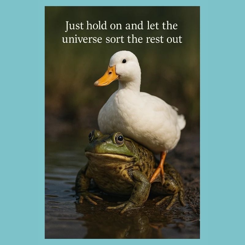 Halten Sie einfach durch