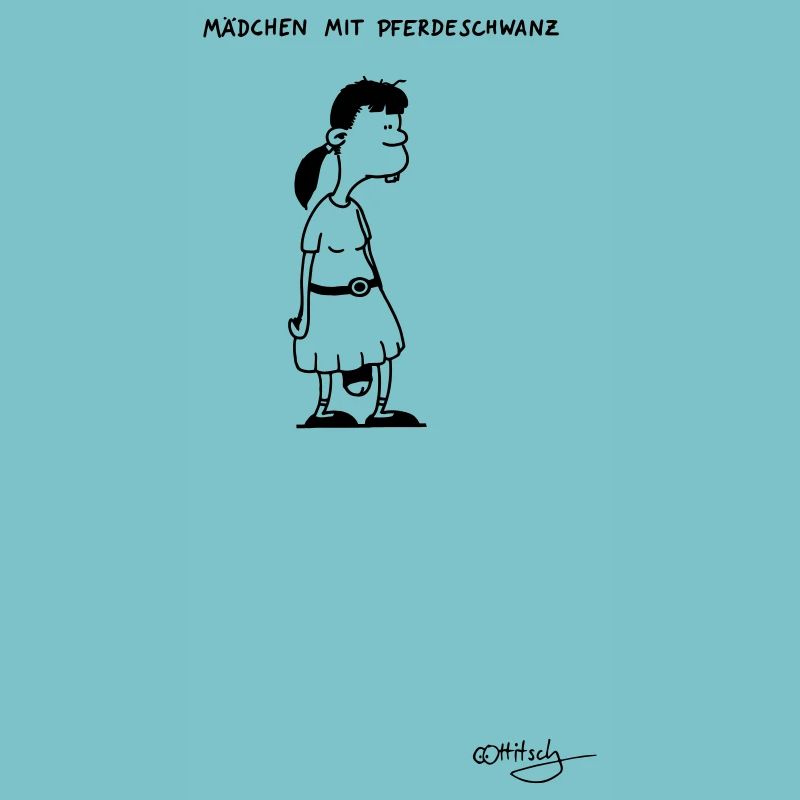 Mädchen mit Pferdeschwanz