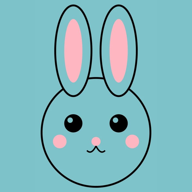 Conception de lapin abstrait coloré