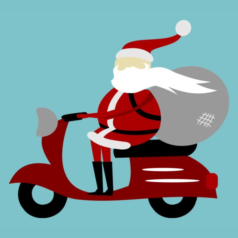 Weihnachten - Weihnachtsmann Roller