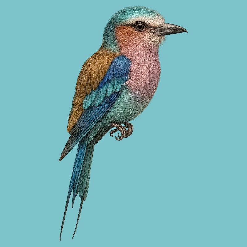 Lilac Bird – tropical & dreamlike