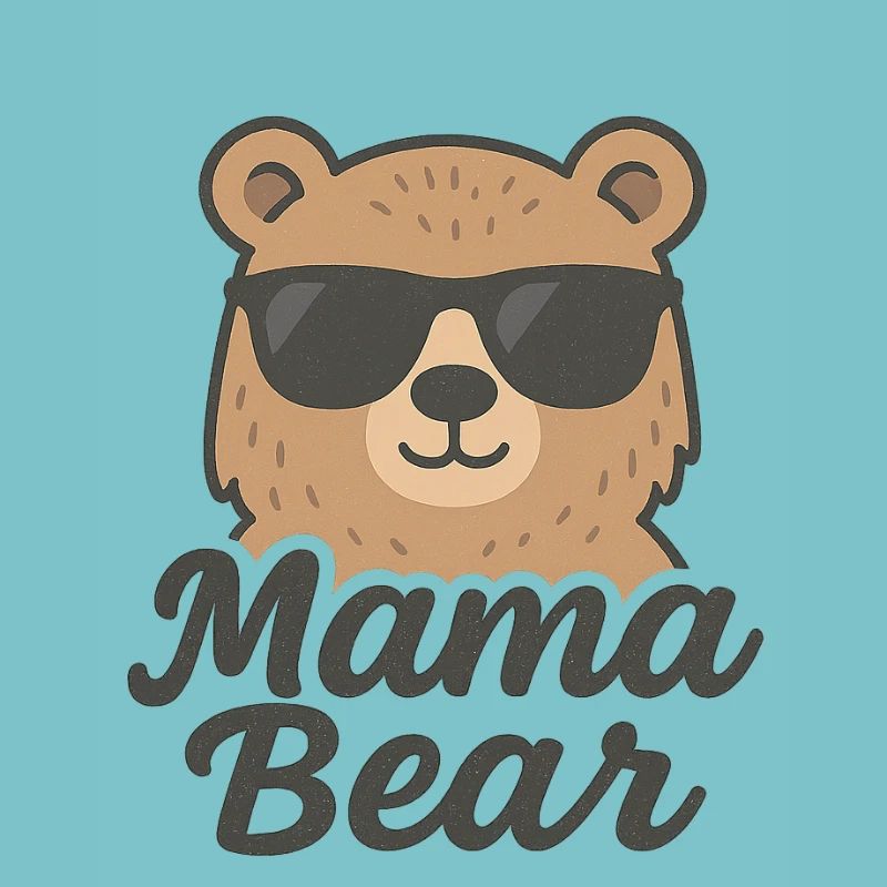 Mama Bär Dunkle Brille