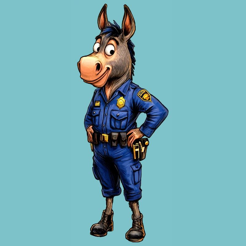 Polizei Esel