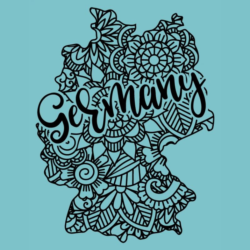 Germany Mandala Map Art