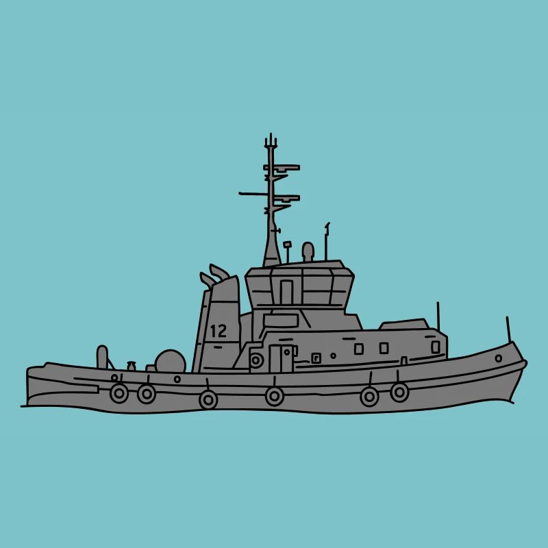 Schlepper Schleppschiff 2