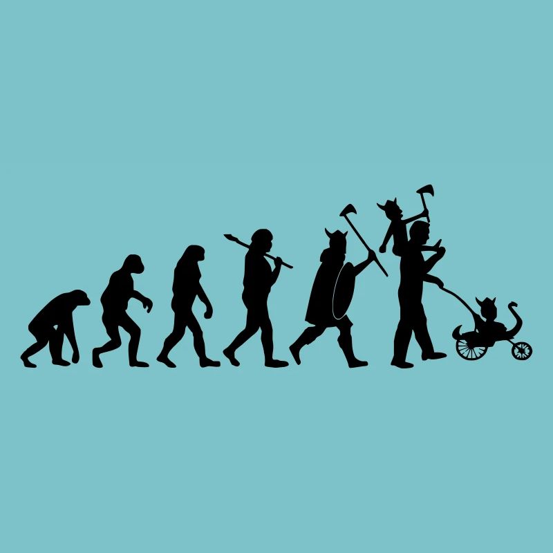 evolution daddy viking