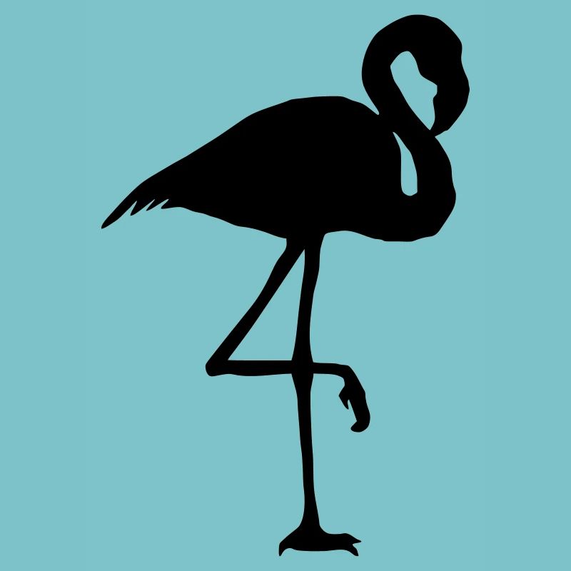 flamant rose blanc