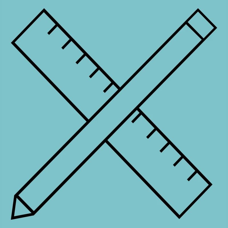 Règle et crayon