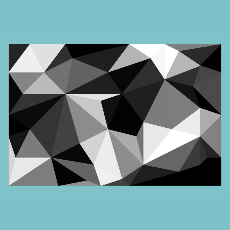 Polygon noir et blanc