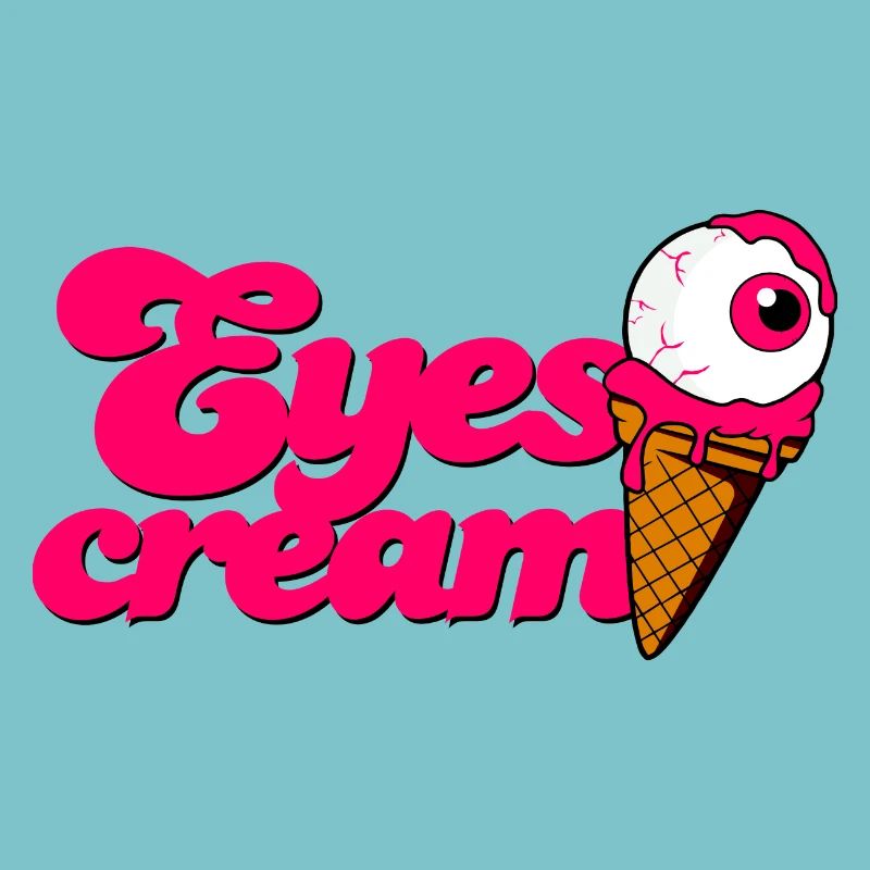 Yeux Crème cornet de crème glacée avec globe oculaire Halloween