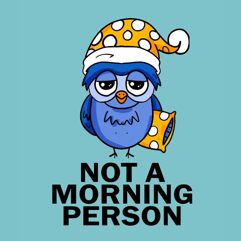 Frühaufsteher Eule Schlafen