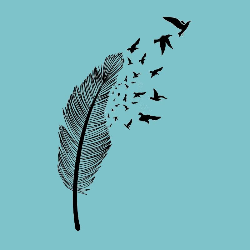 Feather and bird