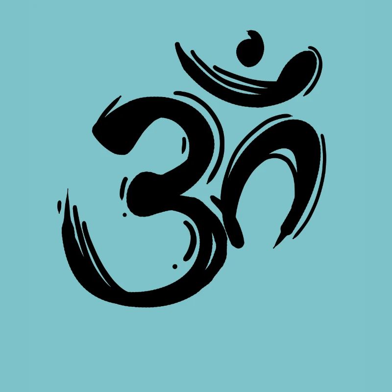 Om Zeichen schwarz
