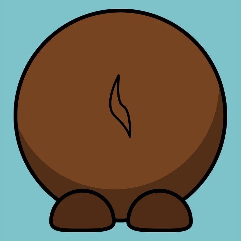 Gnu von hinten. Geschenkidee